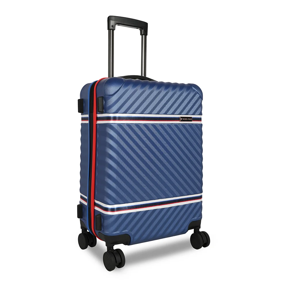 Louis Polo MotoStripe 20" Cabin Trolley – Compact Carry-On Travel Suitcase view 3