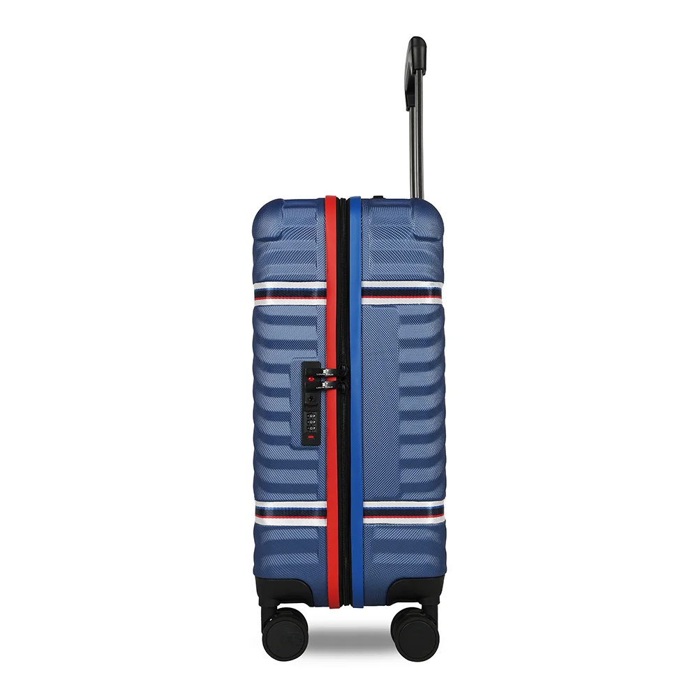 Louis Polo MotoStripe 20" Cabin Trolley – Compact Carry-On Travel Suitcase view 4