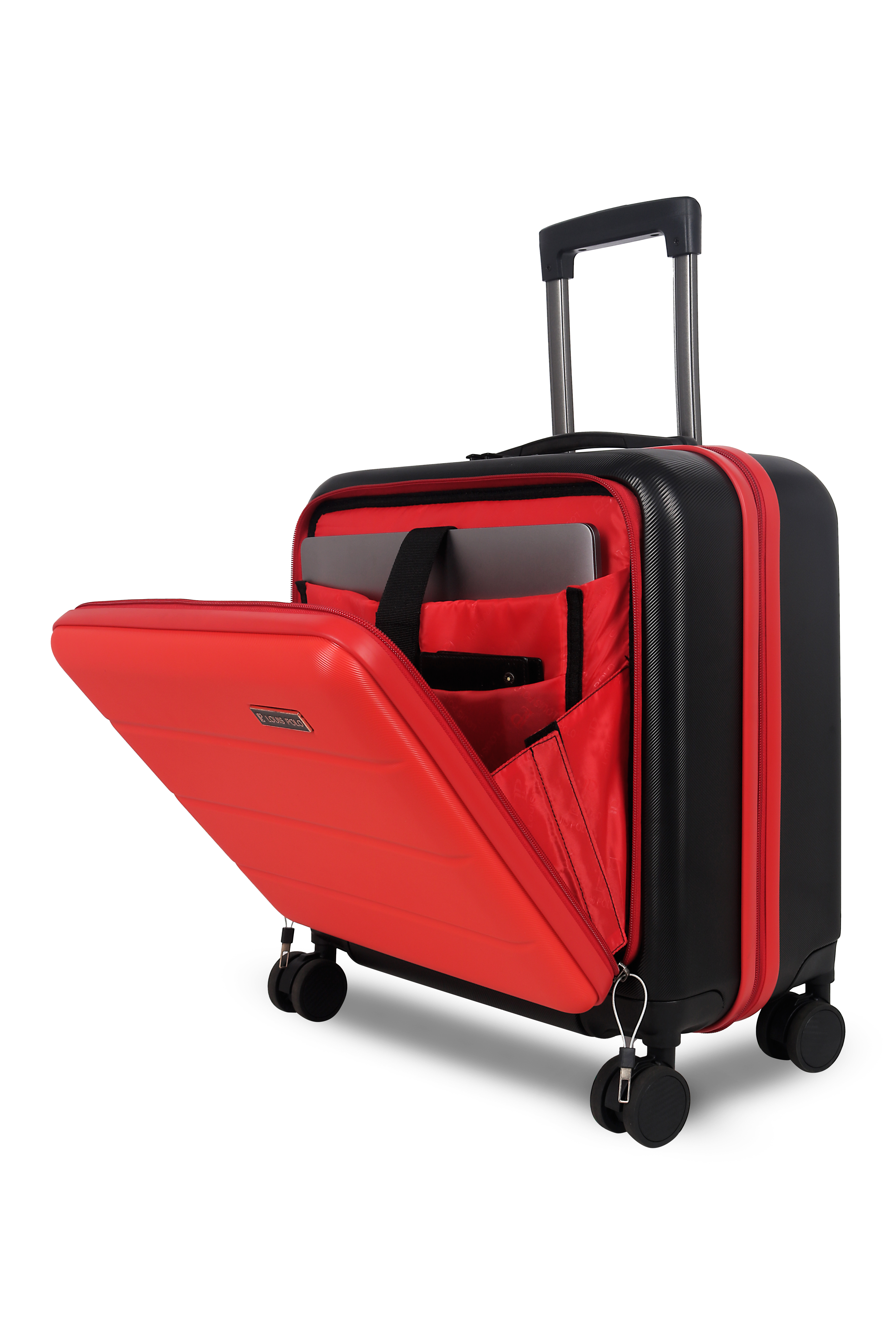LOUIS POLO SwiftGate 17" Overnighter – Laptop Front Access Business Travel Trolley