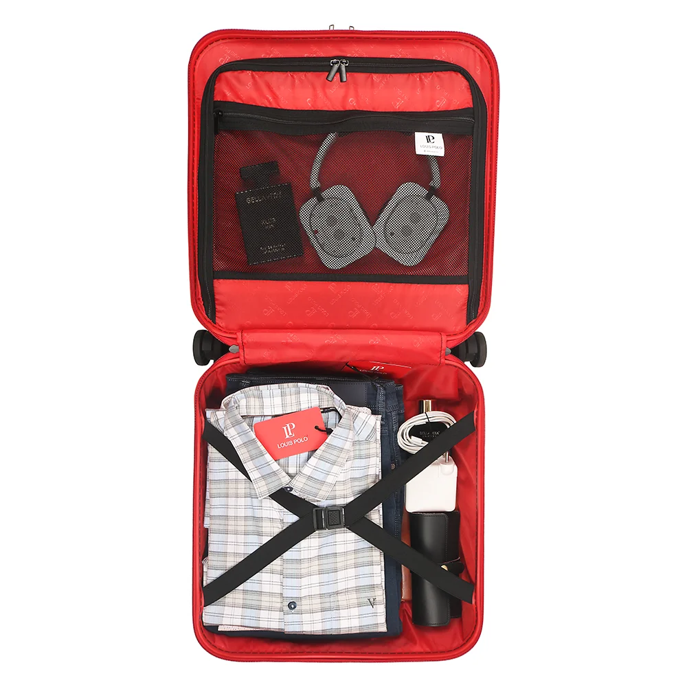 LOUIS POLO SwiftGate 17" Overnighter – Laptop Front Access Business Travel Trolley view 6
