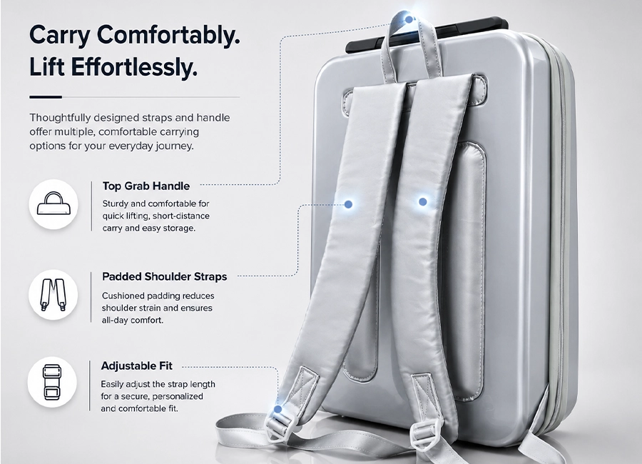 Comfortable Hands-Free Carrying