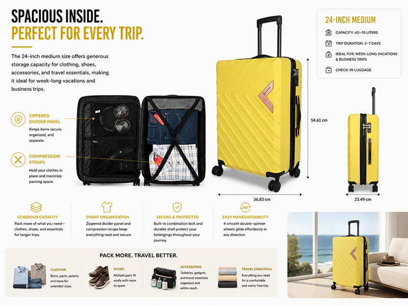 Spacious Packing for Longer Journeys