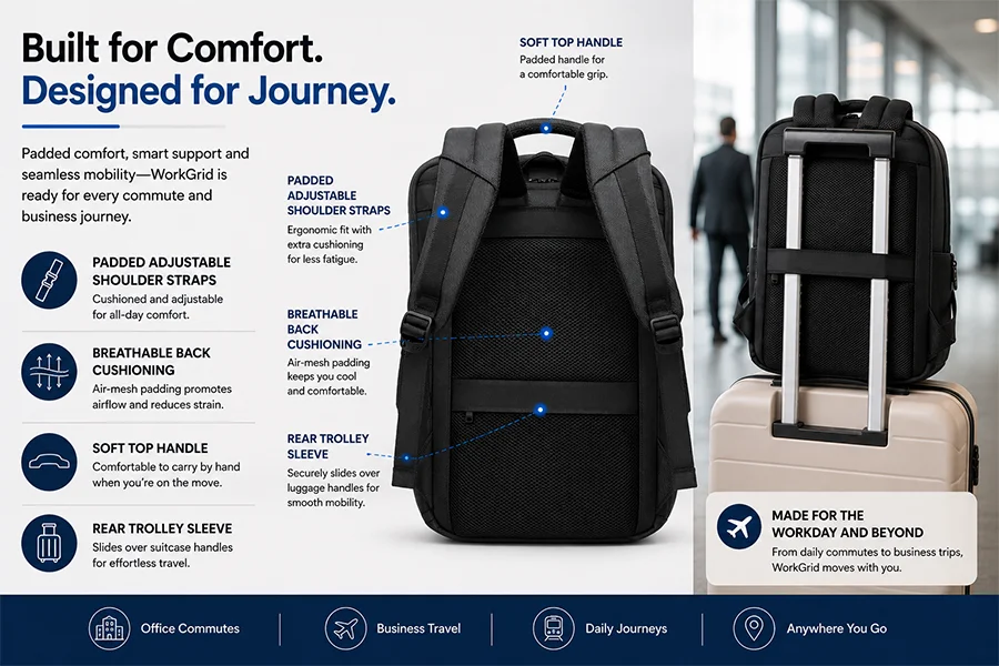 Comfortable for Commutes and Travel