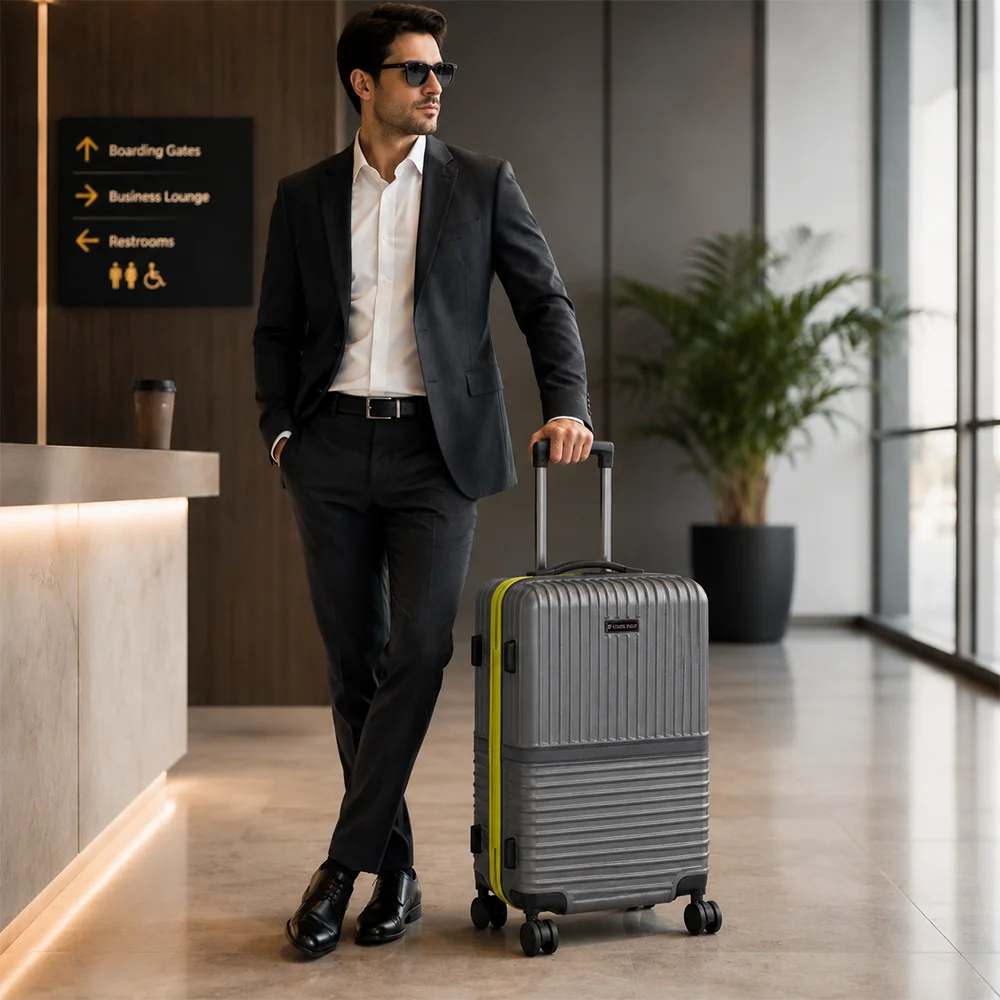 AeroDual™ Cabin Trolley Bag – Dual Texture Hard Shell Carry-On Luggage
