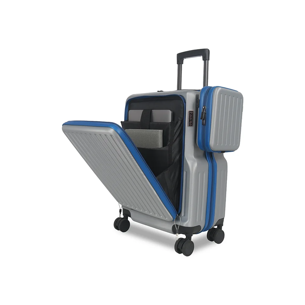 Louis Polo Aero Smart 20" Cabin Trolley with Front Laptop Compartment & Utility Pods
