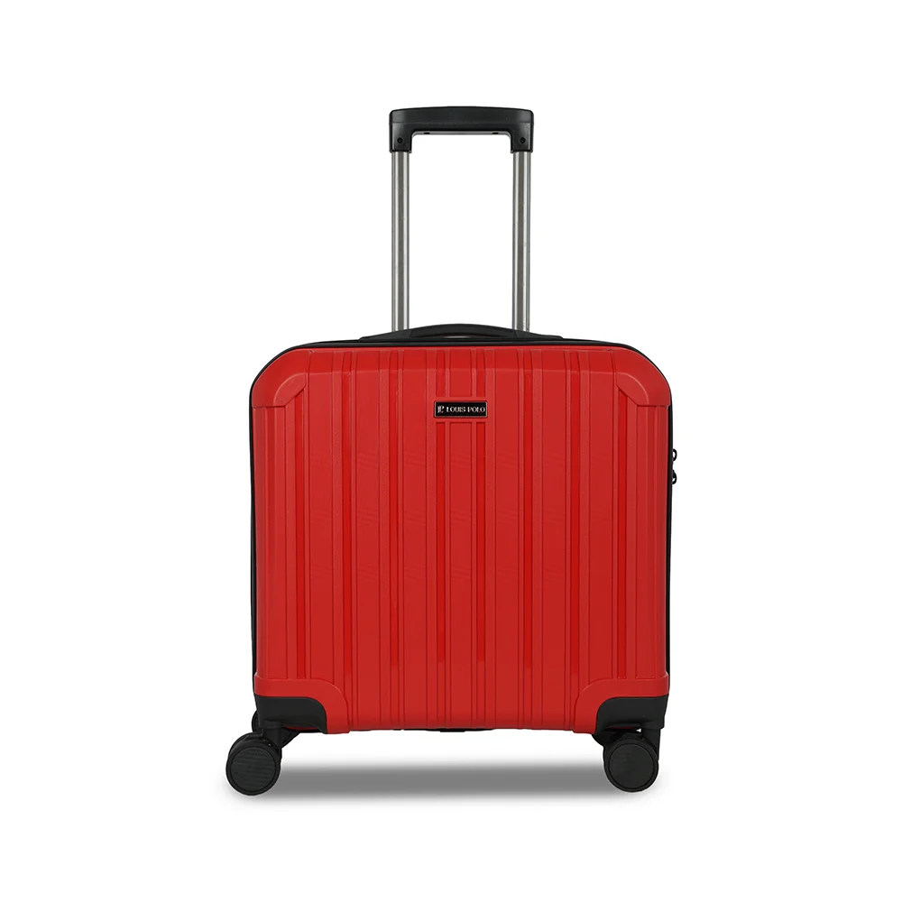 Louis Polo The Attaché 17" Overnighter Cabin Trolley – Business Carry-On with Laptop Storage & Spinner Wheels