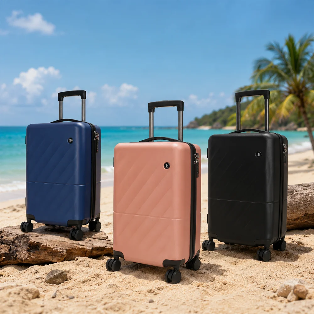 LOUIS POLO SoftSquare Hard Shell Trunk 20" Luggage Bag