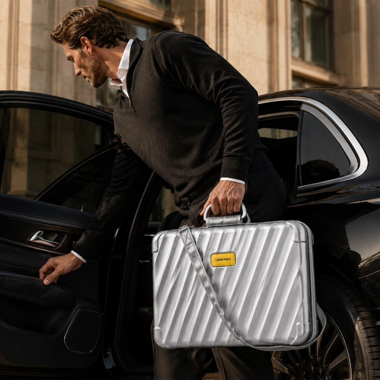 LOUIS POLO TitaniumEdge Hard Shell Executive Briefcase