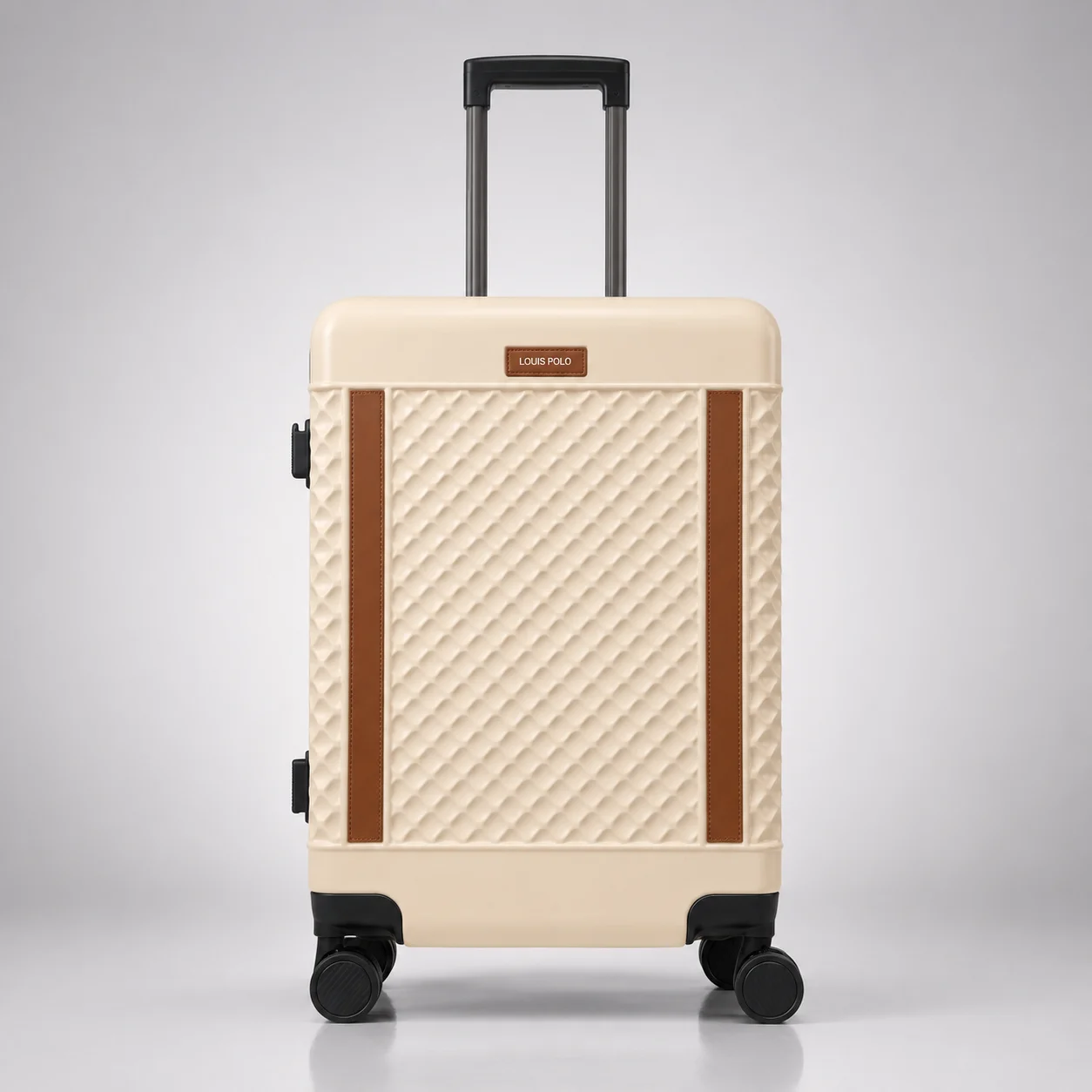 LOUIS POLO WeaveLux Hard-Shell Spinner Suitcase